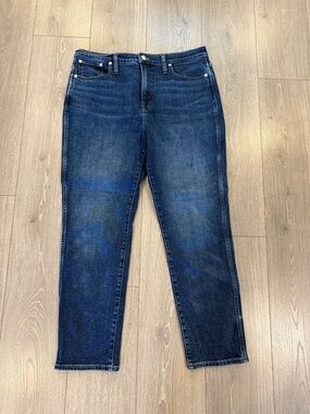 Madewell Dark Blue Cropped Ankle Jeans